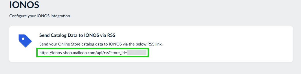 IONOS Email Marketing RSS code