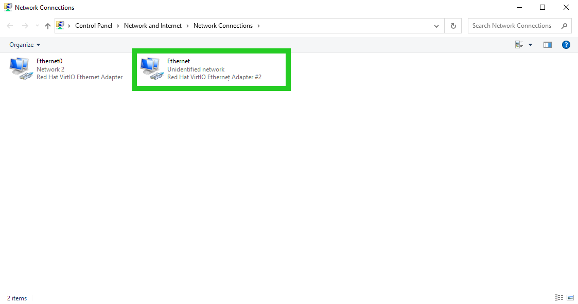 Screenshot of the window Properties of Internet Protocol Version 4 (TCP/IPv4). In this window, the element Internet Protocol Version 4 (TCP/IPv4) is highlighted.