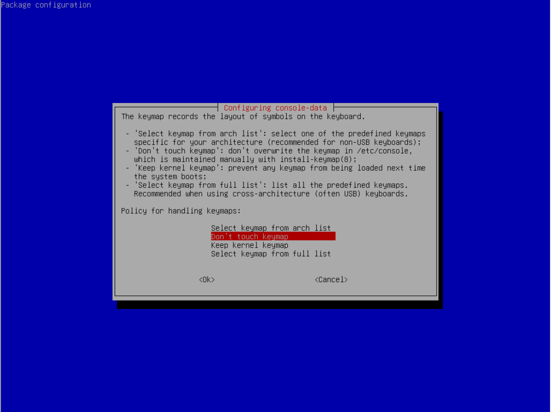 A screenshot of the keymap configuration for 'GParted'