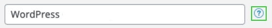 A question mark symbol indicating a linked help article is highlighted.